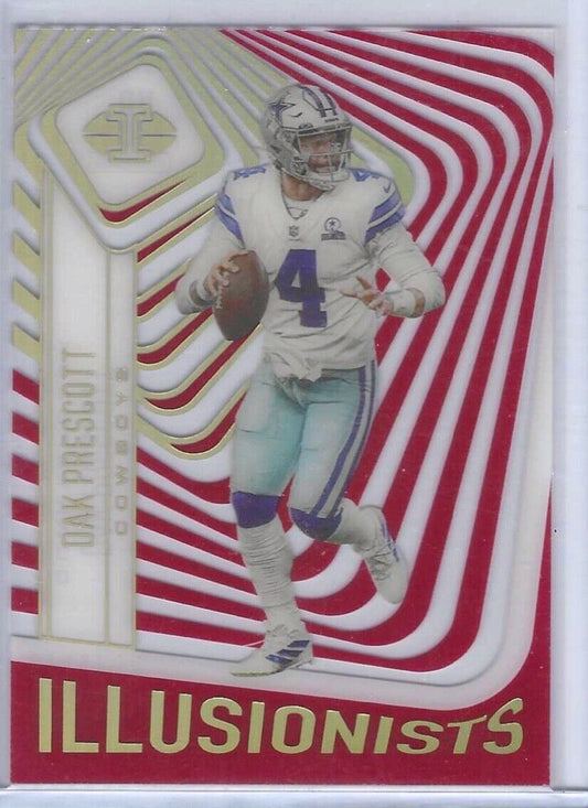 DAK PRESCOTT 2021 PANINI ILLUSIONS ILLUSIONISTS RED ACETATE #D 083/149