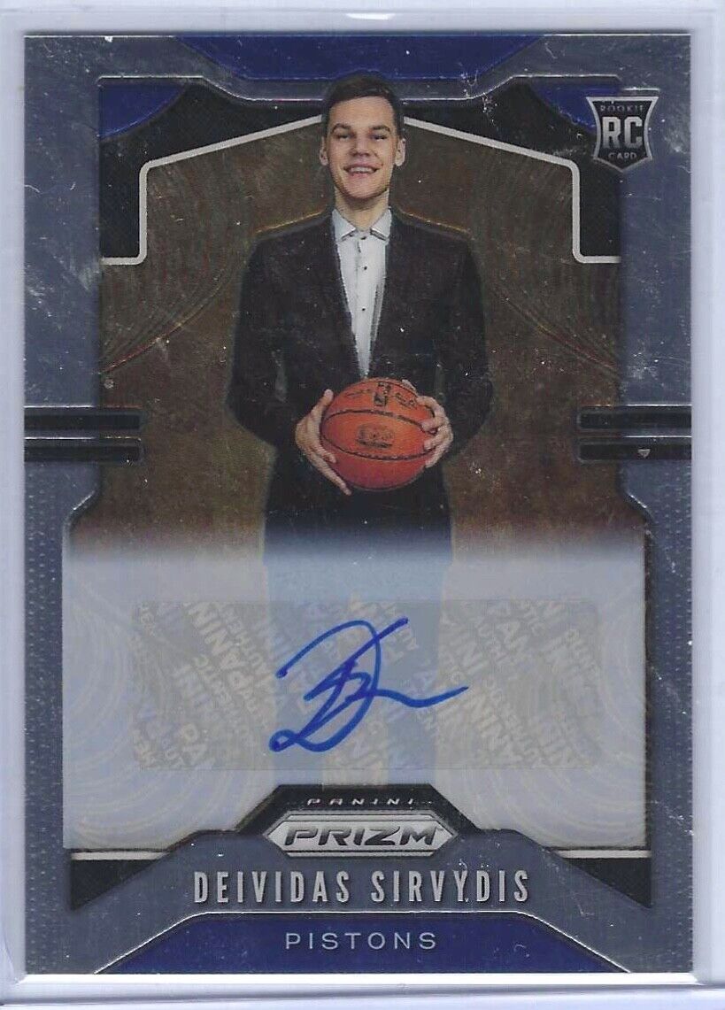 DEIVIDAS SIRVYDIS 2019-20 PANINI PRIZM SSP BASE ROOKIE AUTO RC #298