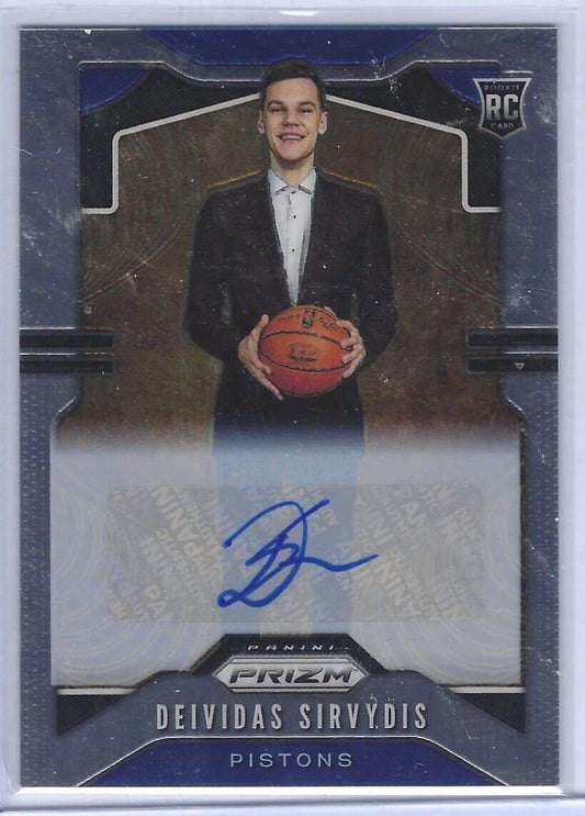 DEIVIDAS SIRVYDIS 2019-20 PANINI PRIZM SSP BASE ROOKIE AUTO RC #298