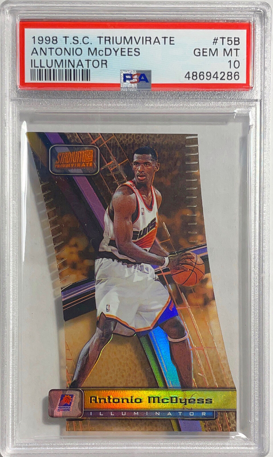 ANTONIO MCDYESS 1998 TSC TRUIMVIRATE ILLUMINATOR #T5B PSA 10 GEM MINT POP 1/1