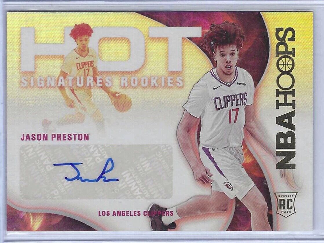 JASON PRESTON 2021-22 NBA HOOPS FOIL HOT SIGNATURES ROOKIES AUTO RC #HSR-JP