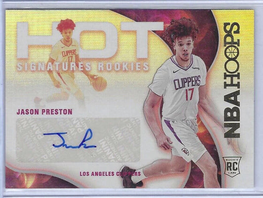 JASON PRESTON 2021-22 NBA HOOPS FOIL HOT SIGNATURES ROOKIES AUTO RC #HSR-JP