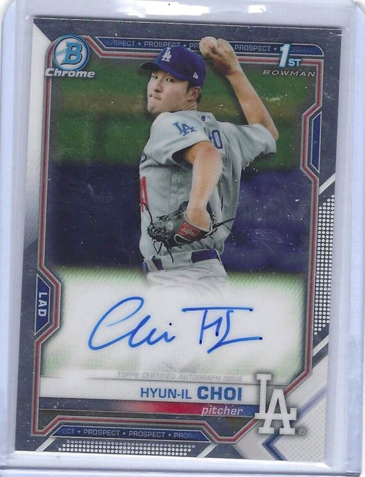 HYUN-IL CHOI 2021 BOWMAN CHROME 1ST BOWMAN PROSPECT AUTO #CPA-HC