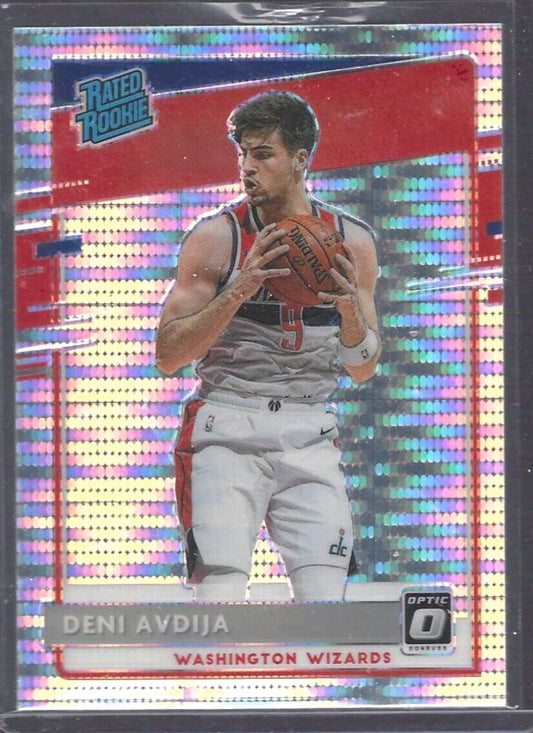 DENI AVDIJA 2020-21 DONRUSS OPTIC SILVER PULSAR HOLO RATED ROOKIE RC #159