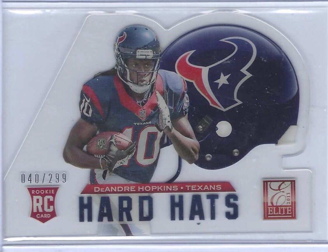 DEANDRE HOPKINS 2013 DONRUSS ELITE HARD HATS ACETATE DIE CUT INSERT RC #D 40/299