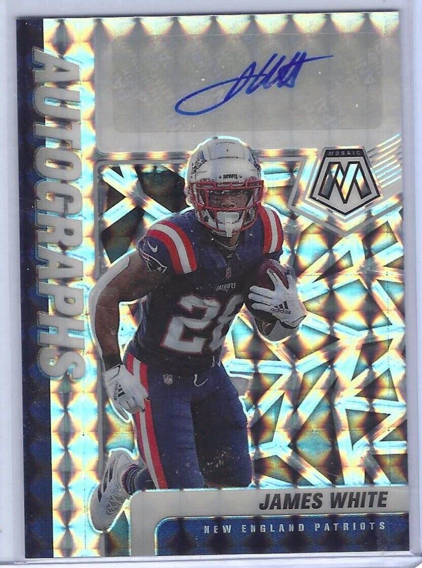 JAMES WHITE 2021 PANINI MOSAIC SILVER PRIZM AUTO #A-JAW