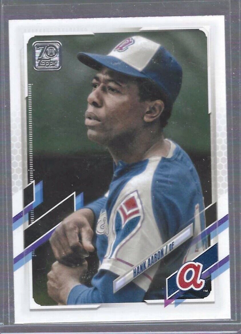 HANK AARON 2021 TOPPS UPDATE SERIES SP PHOTO VARIATION #US223
