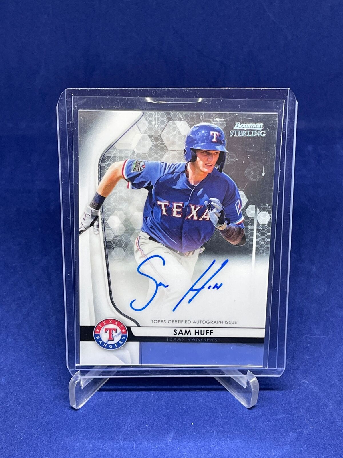 SAM HUFF 2020 BOWMAN STERLING ON CARD AUTO PROSPECT