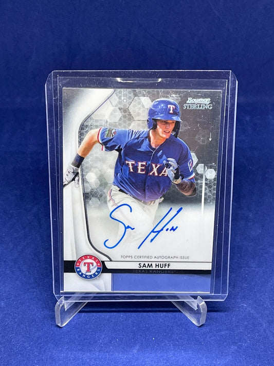 SAM HUFF 2020 BOWMAN STERLING ON CARD AUTO PROSPECT