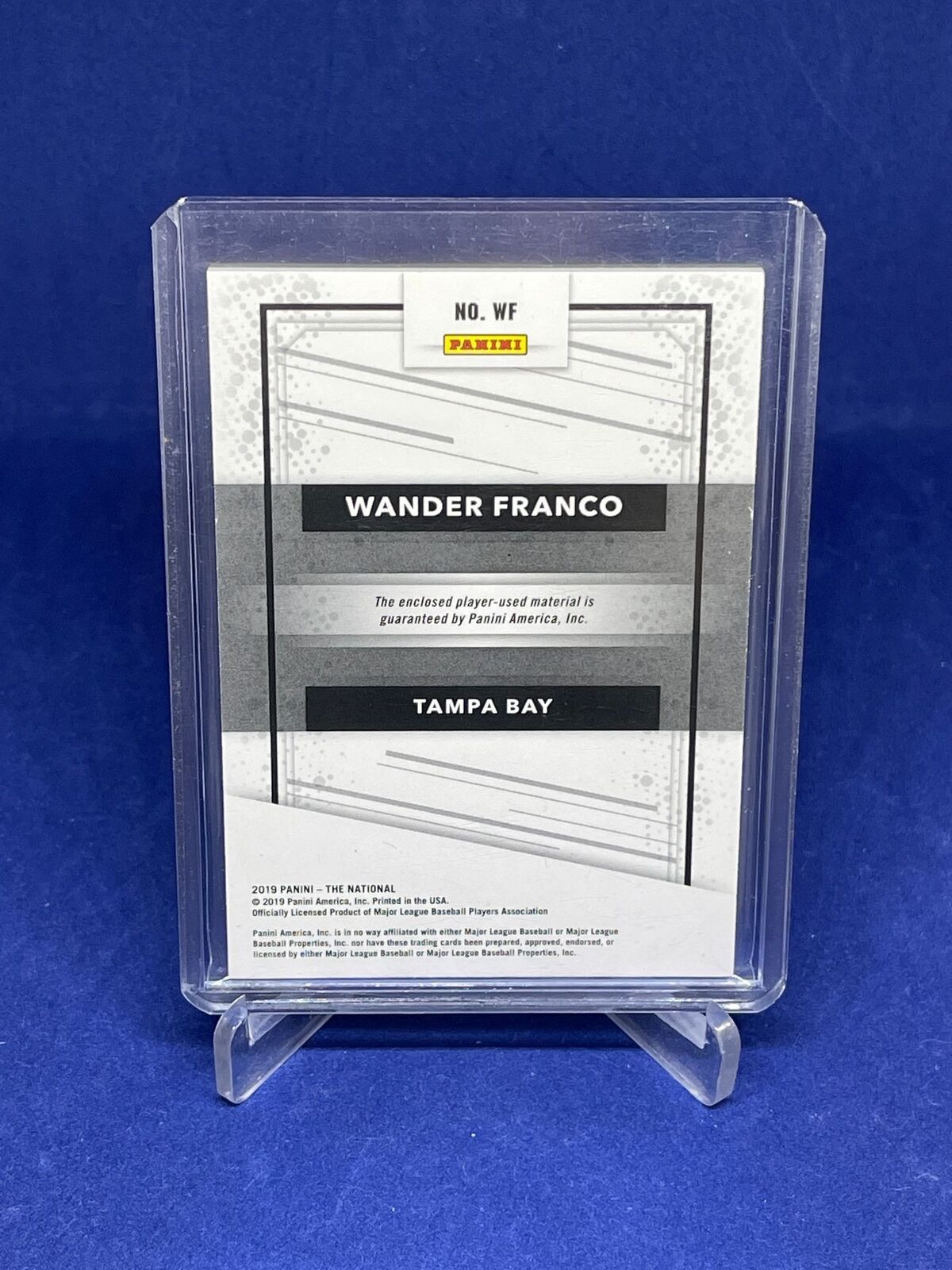WANDER FRANCO 2019 PANINI THE NATIONAL JERSEY CARD PROSPECT