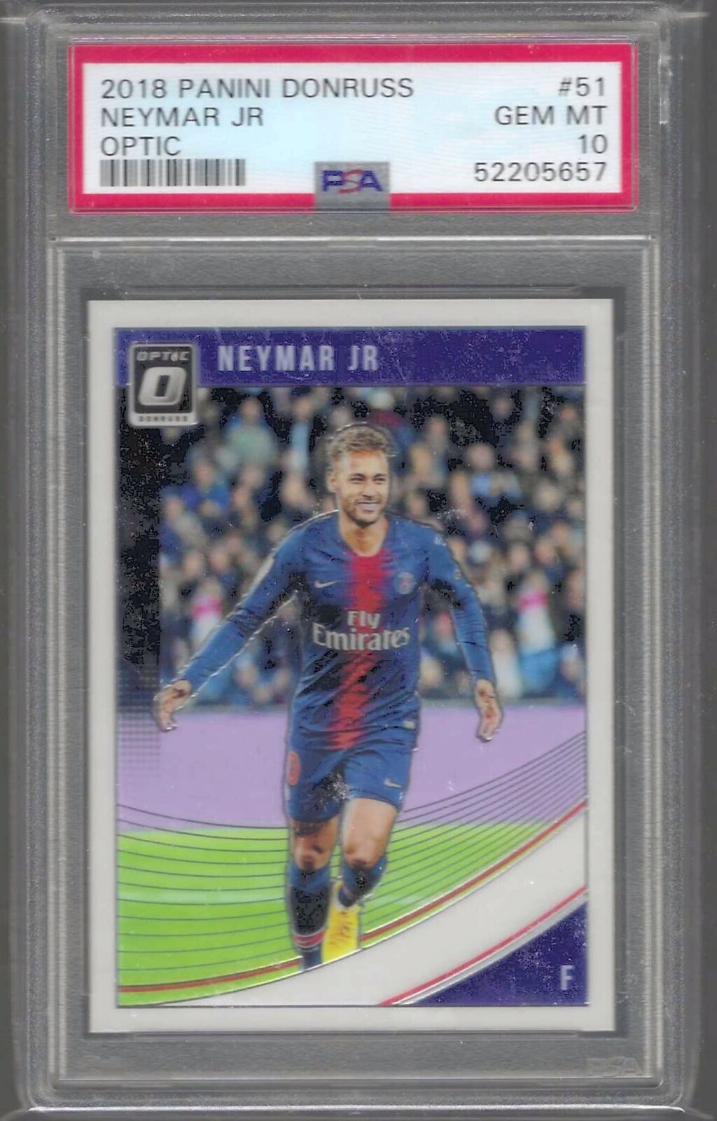 NEYMAR JR 2018-19 PANINI DONRUSS OPTIC BARCELONA PSA 10 GEM MINT