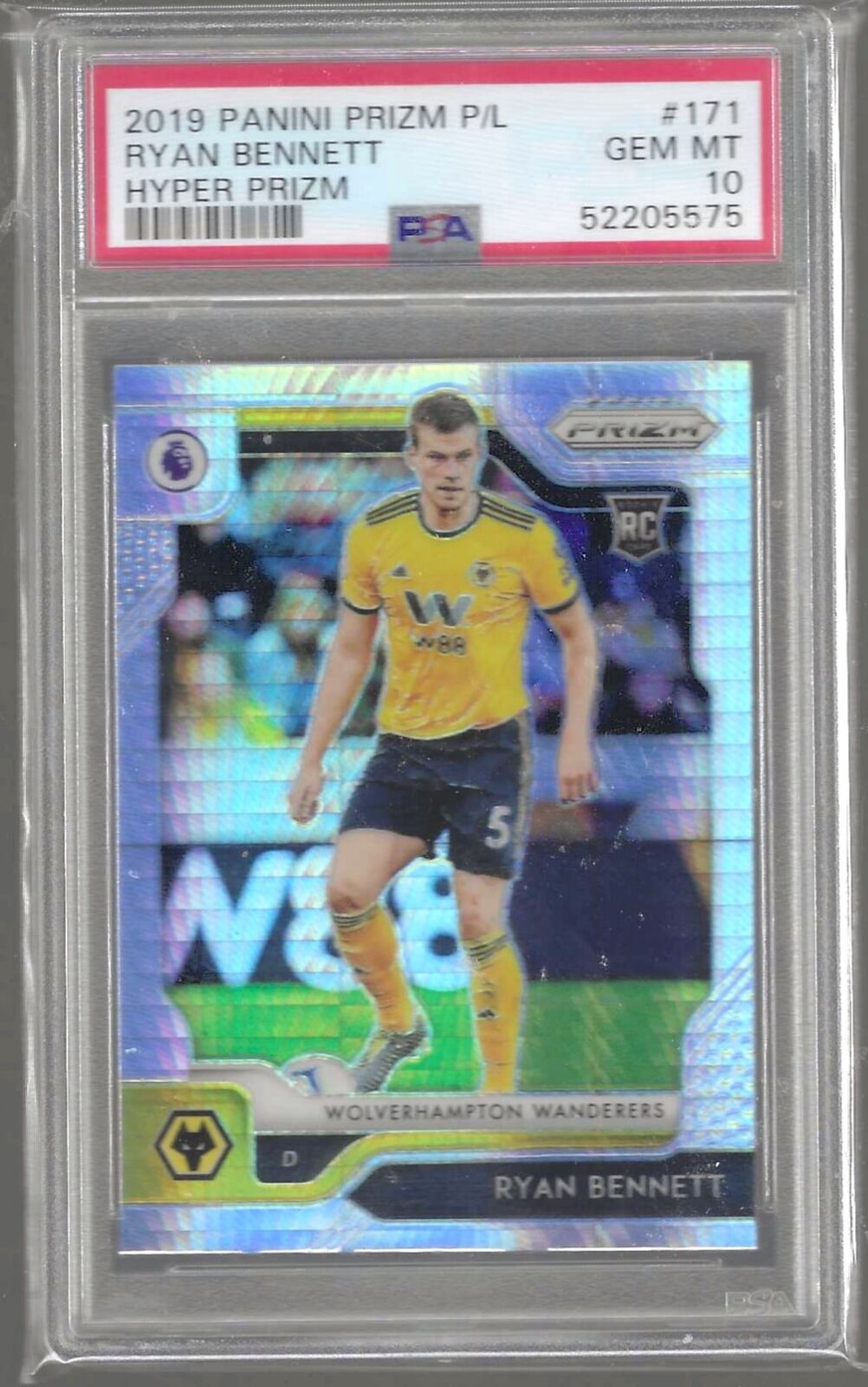 RYAN BENNETT 2019-20 PANINI PRIZM HYPER PRIZM RC PSA 10 GEM MINT POP 1/1