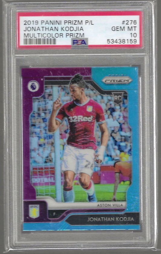 JONATHAN KODJIA 2019-20 PANINI PRIZM TRI-COLOR PRIZM RC PSA 10 GEM MINT POP 1/1