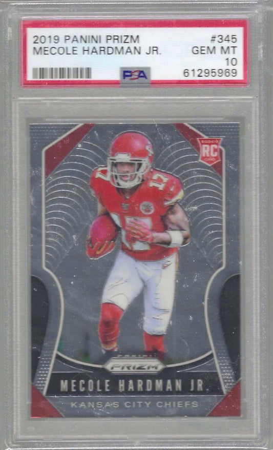 MECOLE HARDMAN JR 2019 PANINI PRIZM ROOKIE RC PSA 10 GEM MINT