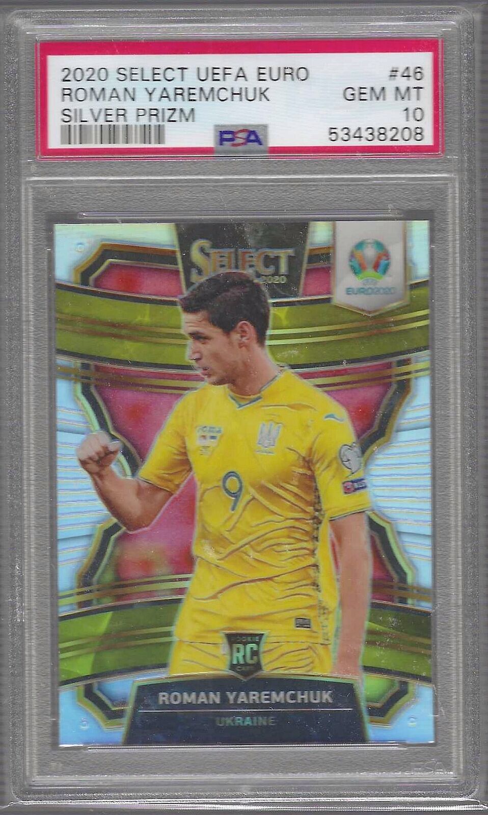 ROMAN YAREMCHUK 2020-21 PANINI SELECT TERRACE SILVER PRIZM RC PSA 10 GEM POP 3