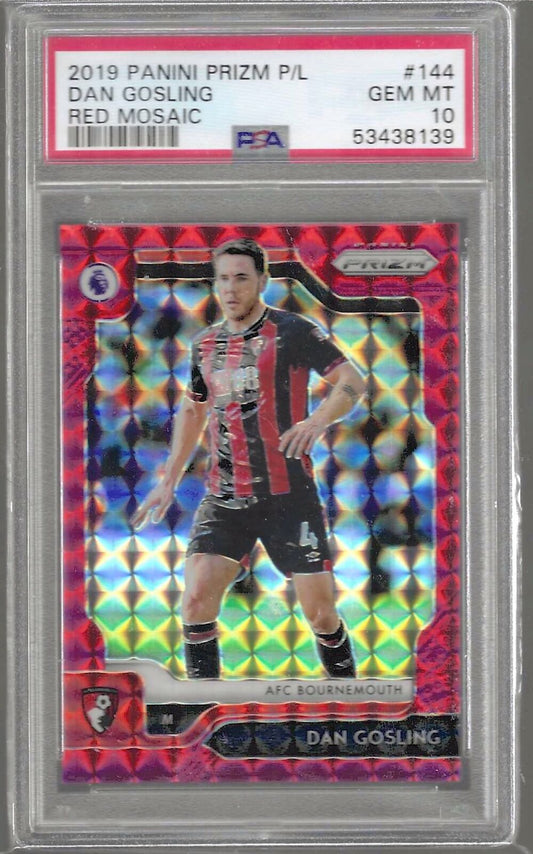 DAN GOSLING 2019-20 PANINI PRIZM EPL RED MOSAIC /109 PSA 10 GEM MINT POP 1/1