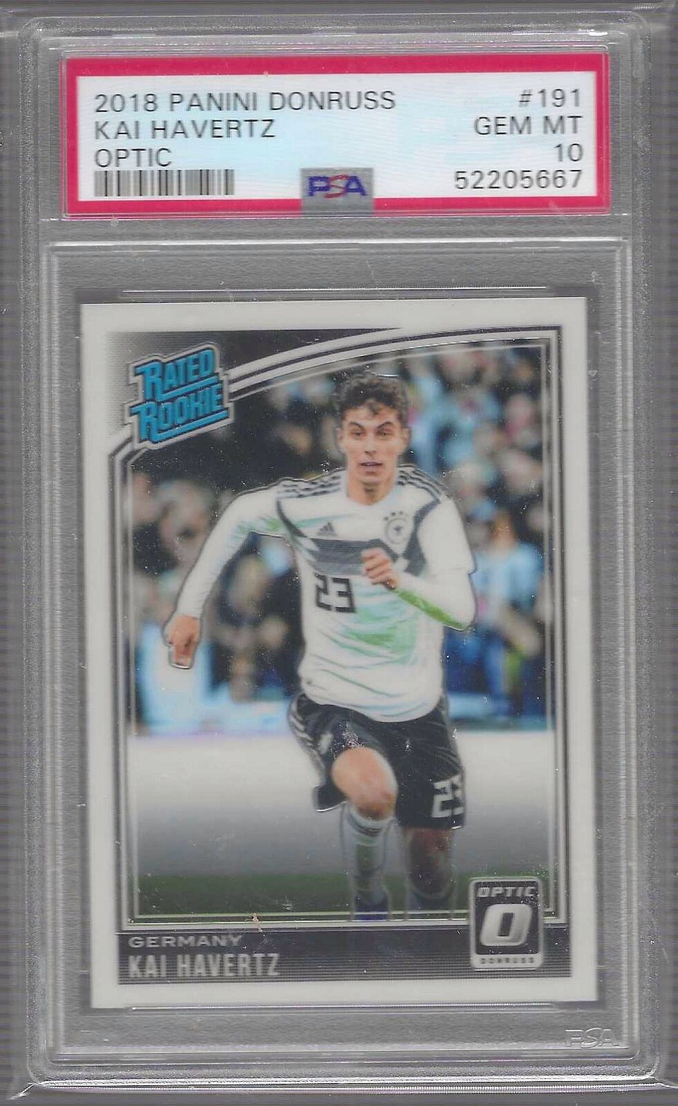 KAI HAVERTZ 2018-19 PANINI DONRUSS OPTIC RATED ROOKIE RC PSA 10 GEM MINT