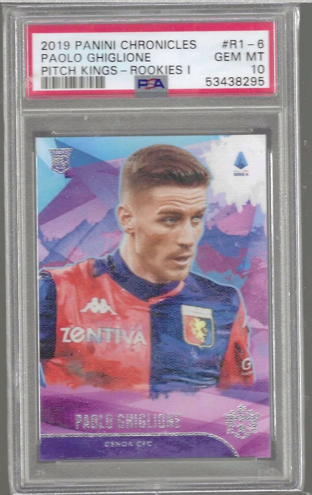 PAOLO GHIGLIONE 2019-20 PANINI CHRONICLES PITCH KINGS ROOKIE RC PSA 10 POP 1/1