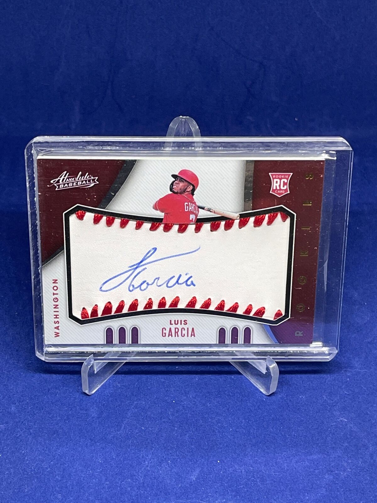 LUIS GARCIA 2021 PANINI ABSOLUTE ON BASEBALL SWEET SPOT AUTO ROOKIE RC #D 90/99