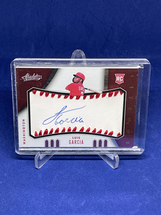 LUIS GARCIA 2021 PANINI ABSOLUTE ON BASEBALL SWEET SPOT AUTO ROOKIE RC #D 90/99