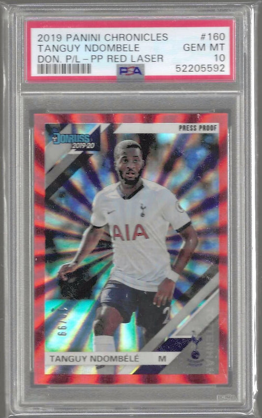 TANGUY NDOMBELE 2019-20 PANINI CHRONICLES DONRUSS RED LASER /99 PSA 10 POP 1/1