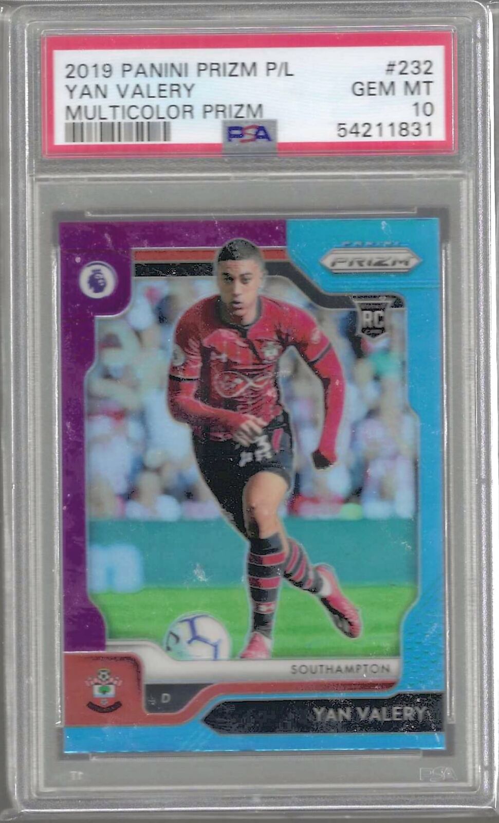 YAN VALERY 2019-20 PANINI PRIZM TRI-COLOR PRIZM RC PSA 10 GEM MINT POP 1/1