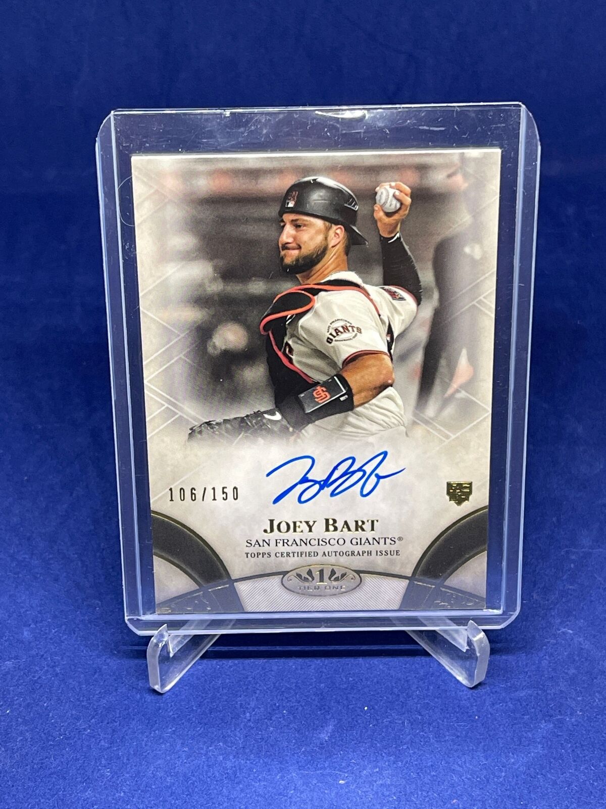 JOEY BART 2021 TOPPS TIER ONE ON CARD ROOKIE AUTO RC #D 106/150