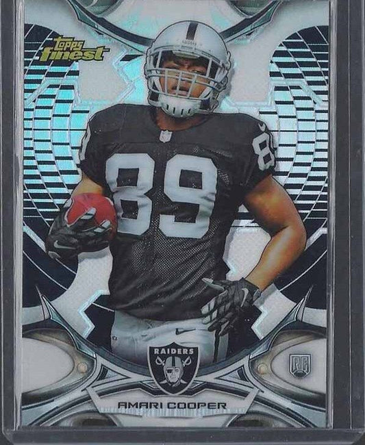 AMARI COOPER 2015 TOPPS FINEST BLACK ROOKIE REFRACTOR RC #45