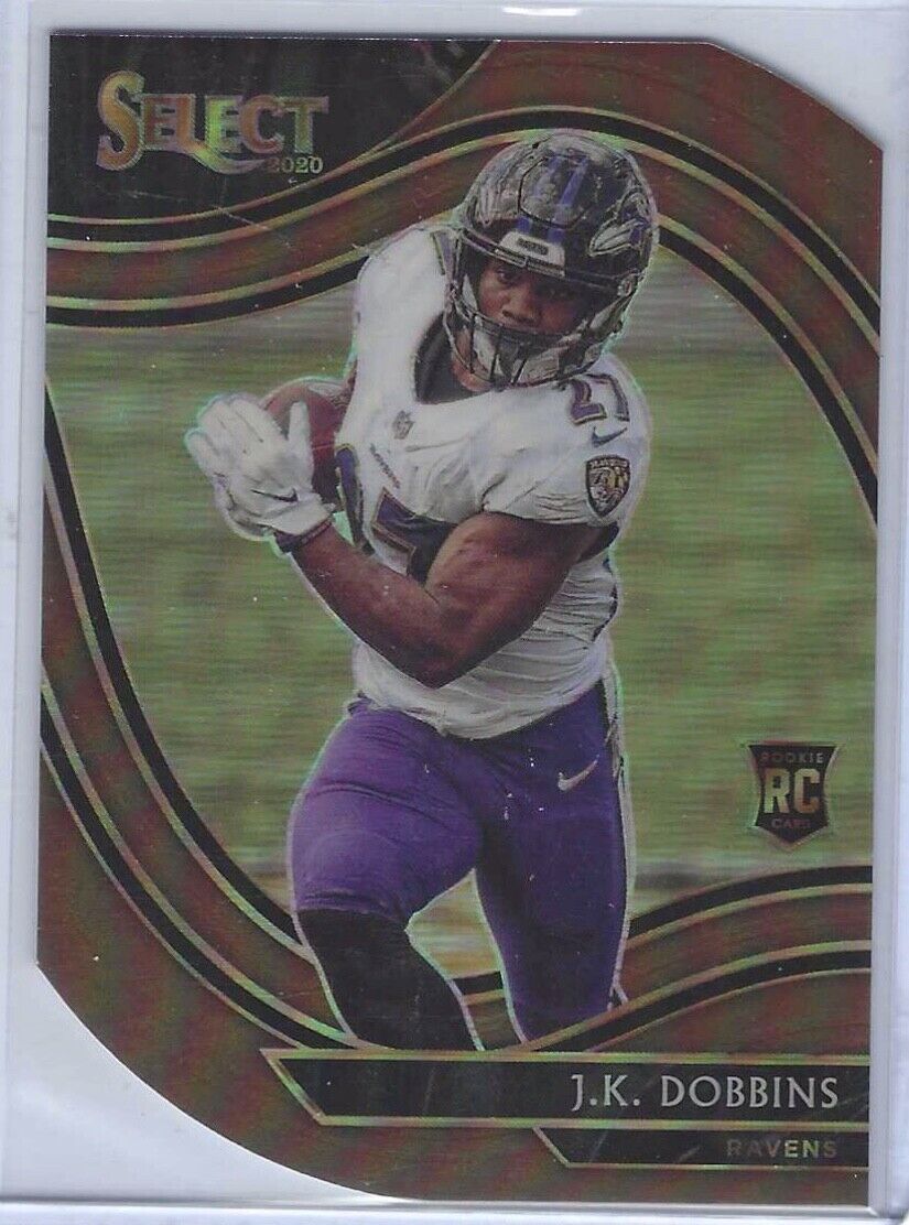 JK DOBBINS 2020 PANINI SELECT BRONZE FIELD LEVEL DIE CUT RC #D /355
