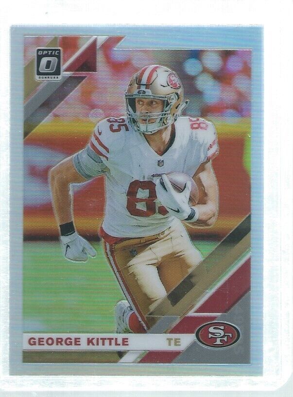 GEORGE KITTLE 2019 DONRUSS OPTIC SILVER HOLO #86
