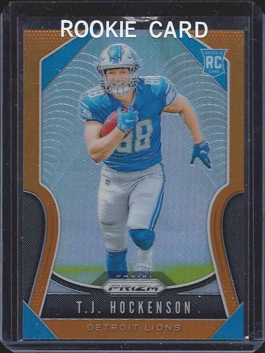 T.J. HOCKENSON 2019 PANINI PRIZM ORANGE ROOKIE PRIZMS RC #D 71/249