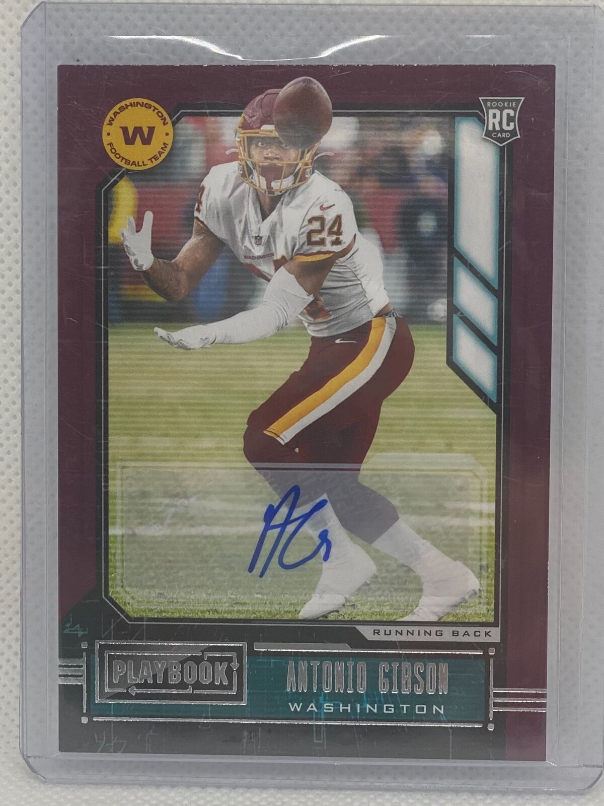 ANTONIO GIBSON 2020 PANINI PLAYBOOK AUTO RC #128