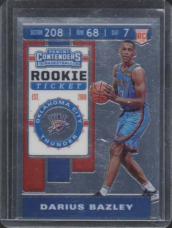DARIUS BAZLEY 2019-20 PANINI CONTENDERS PREMIUM SP ROOKIE RC #141