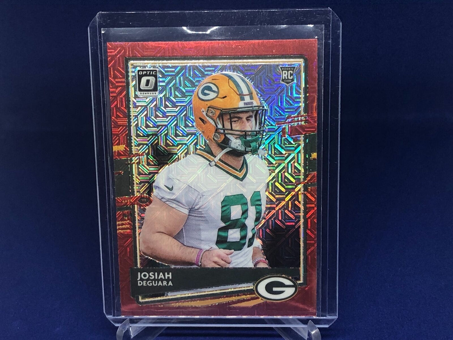 JOSIAH DEGUARA 2020 PANINI DONRUSS OPTIC RED CHOICE HOLO RC ROOKIE # 142
