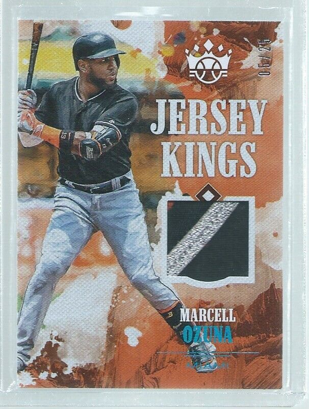 MARCELL OZUNA 2018 DIAMOND KINGS JERSEY KINGS 3 COLOR PATCH #D 5/25