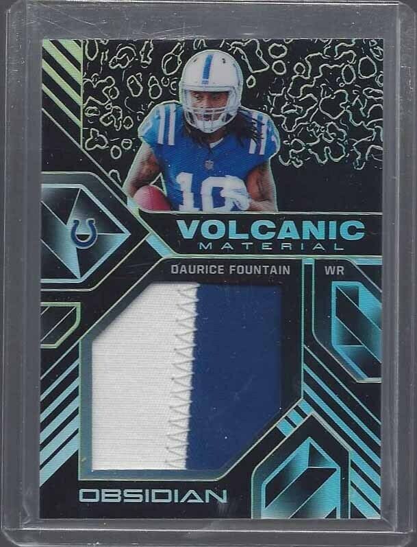1/1 DAURICE FOUNTAIN 2017 OBSIDIAN VOLCANIC JUMBO PATCH RC #D 10/10 JERSEY #10!!