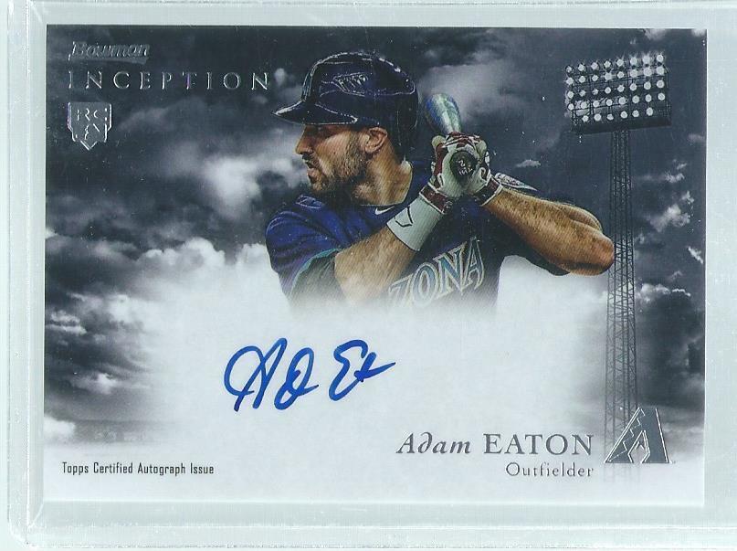 ADAM EATON 2013 BOWMAN INCEPTION ON CARD AUTO ROOKIE RC