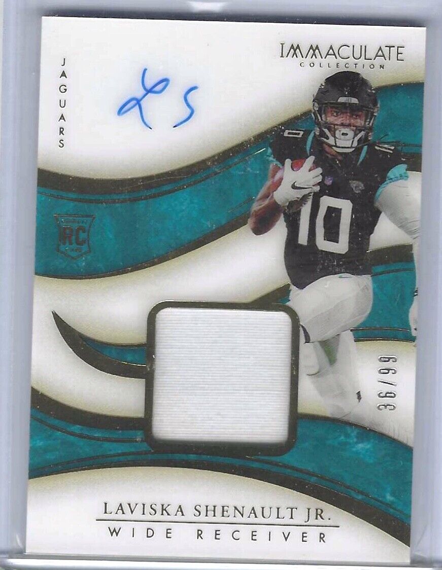 LAVISKA SHENAULT JR 2020 IMMACULATE RPA PATCH AUTO RC #D 36/99