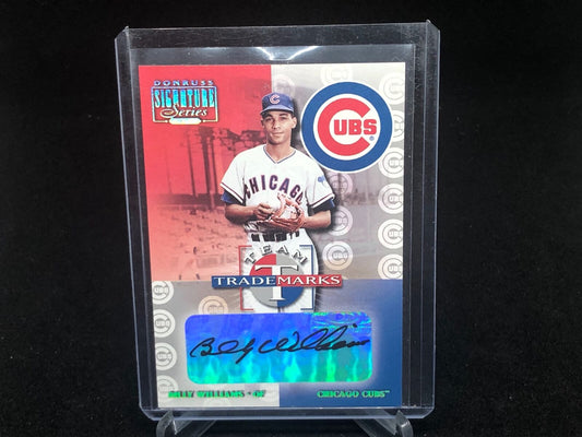 BILLY WILLIAMS 2001 DONRUSS SIGNATURE SERIES AUTO #D 104/194