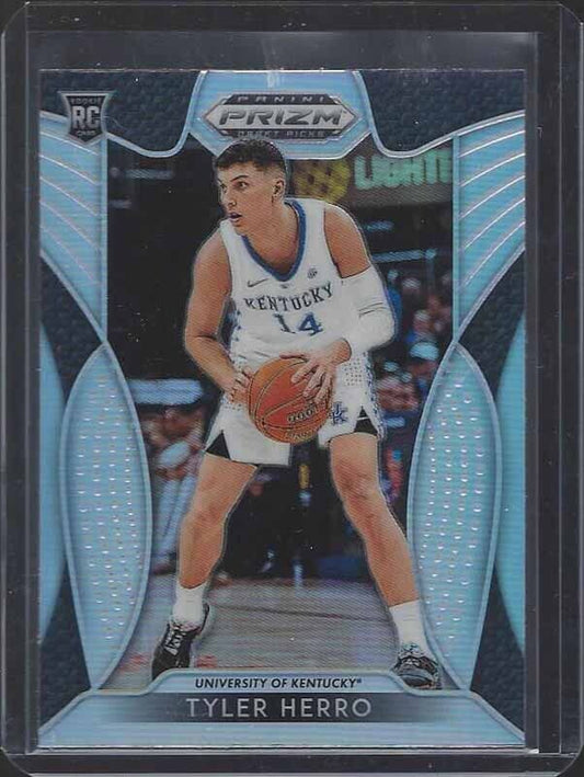 TYLER HERRO 2019 PANINI PRIZM SILVER PRIZMS ROOKIE RC #79