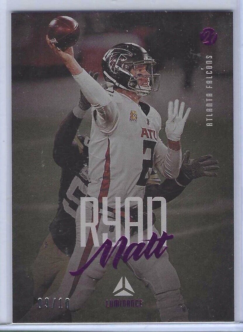 MATT RYAN 2021 LUMINANCE PINK #D 9/10