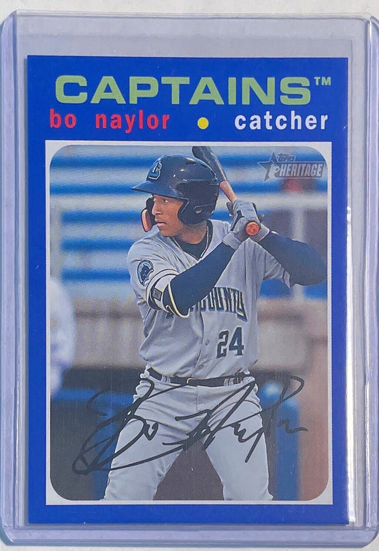 BO NAYLOR 2020 TOPPS HERITAGE MINORS PROSPECT BLUE #D 59/99