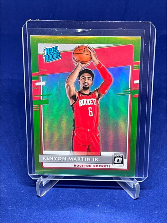 KENYON MARTIN JR 2020-21 PANINI OPTIC RATED ROOKIE LIME GREEN HOLO RC #D 41/149