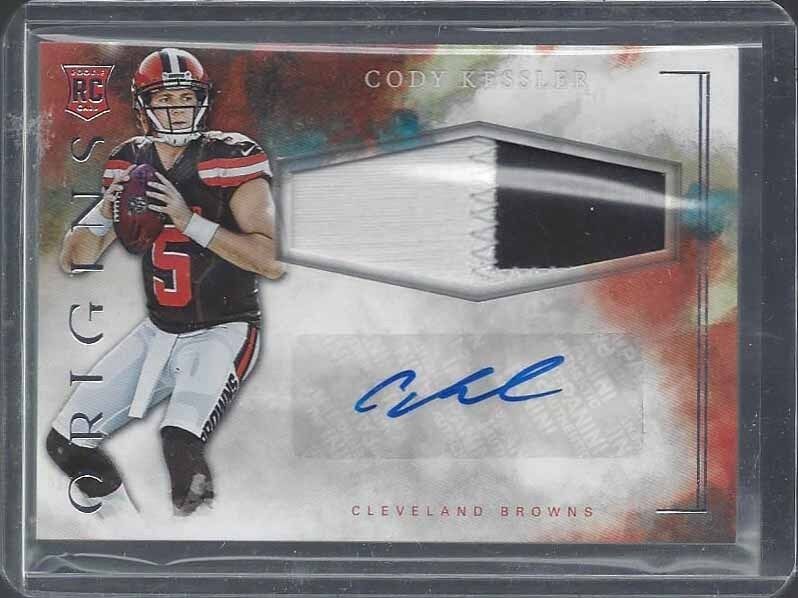 CODY KESSLER 2016 PANINI ORIGINS 2 COLOR RPA BROWNS ROOKIE PATCH AUTO RC