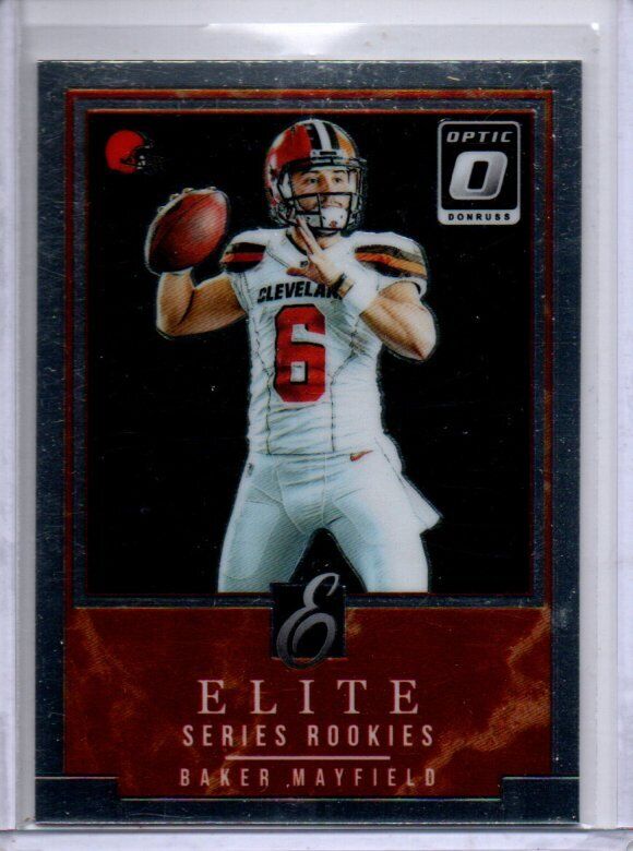 BAKER MAYFIELD 2018 PANINI ELITE SERIES ROOKIES RC #RES-BM