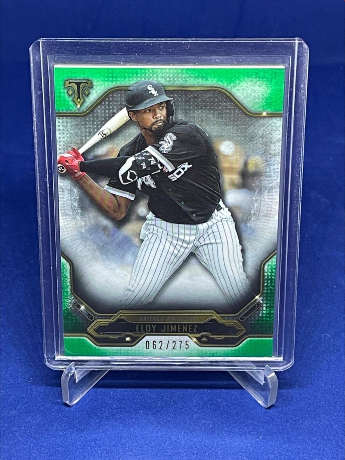 ELOY JIMENEZ 2020 TOPPS TRIPLE THREADS GREEN #D 62/275