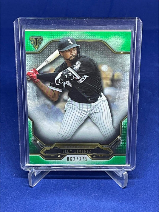 ELOY JIMENEZ 2020 TOPPS TRIPLE THREADS GREEN #D 62/275