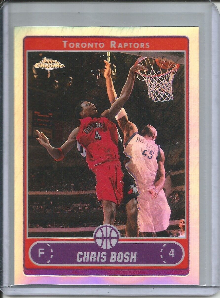 CHRIS BOSH 2007 TOPPS CHROME SILVER REFRACTOR RAPTORS