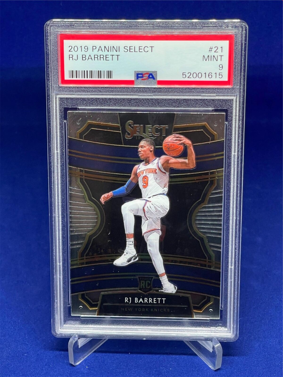 RJ BARRETT 2019-20 PANINI SELECT ROOKIE RC #21 PSA 9