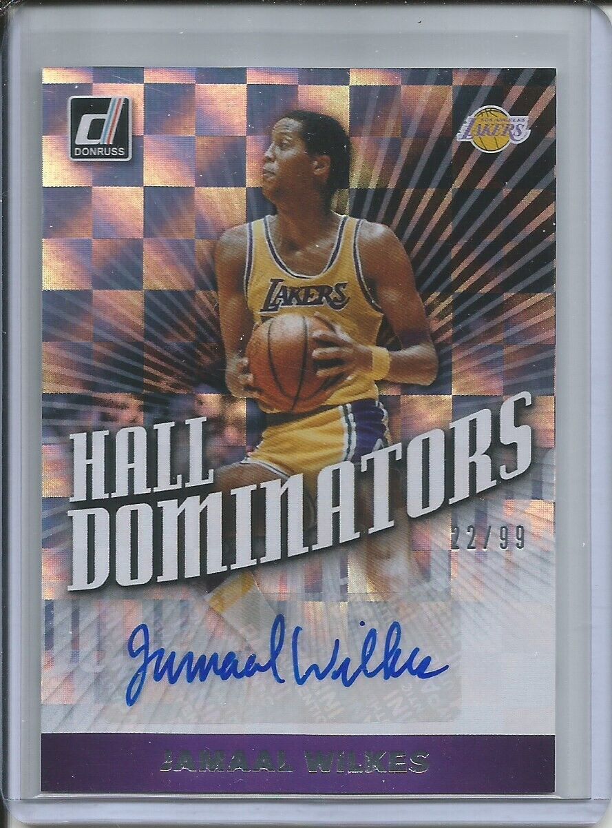 JAMAAL WILKES 2019-20 PANINI DONRUSS HALL DOMINATORS SILVER AUTO #D 22/99